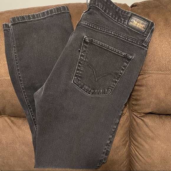 Size 10 Unworn Levi’s Mid Rise Skinny Jeans Black - Picture 1 of 3